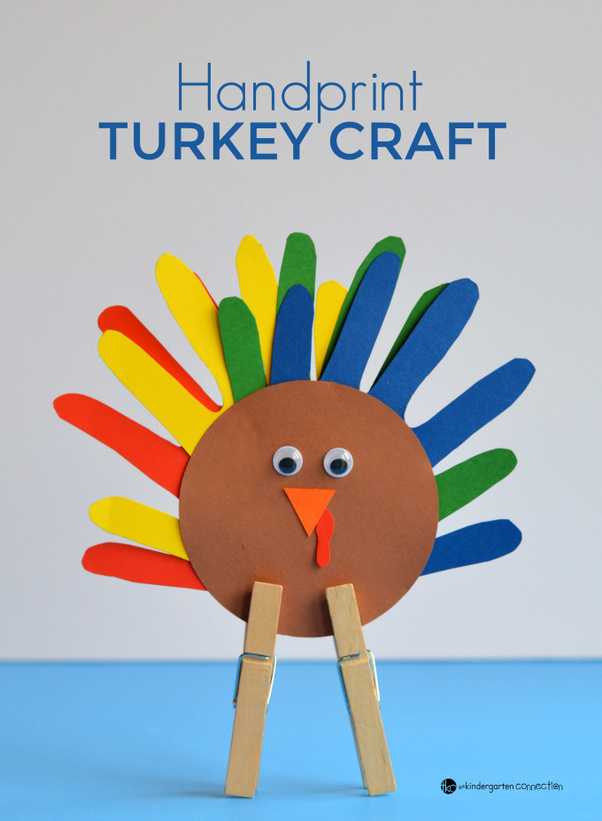 Easy Thanksgiving Crafts For Preschoolers
 Handprint Turkey Craft