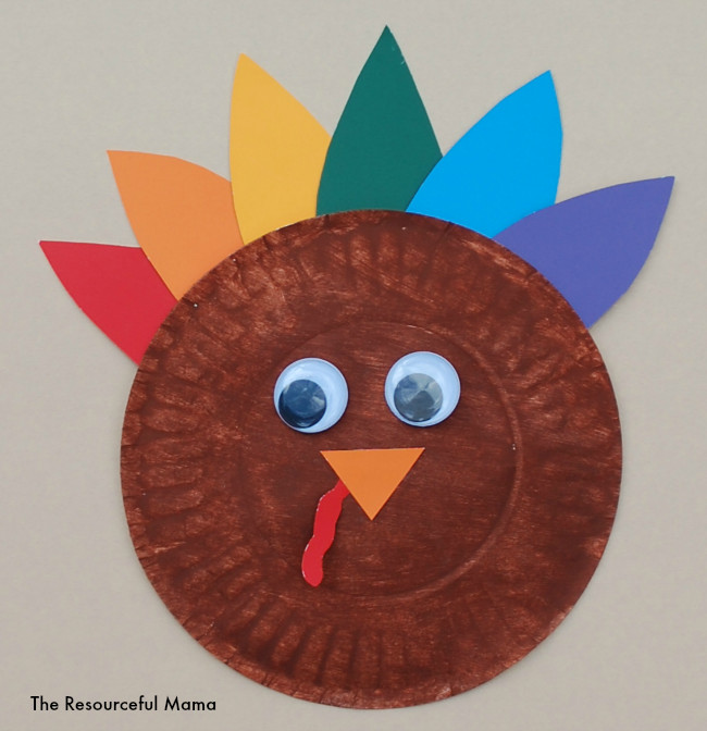 Easy Thanksgiving Crafts For Preschoolers
 Paint Chip Turkey Kid Craft The Resourceful Mama