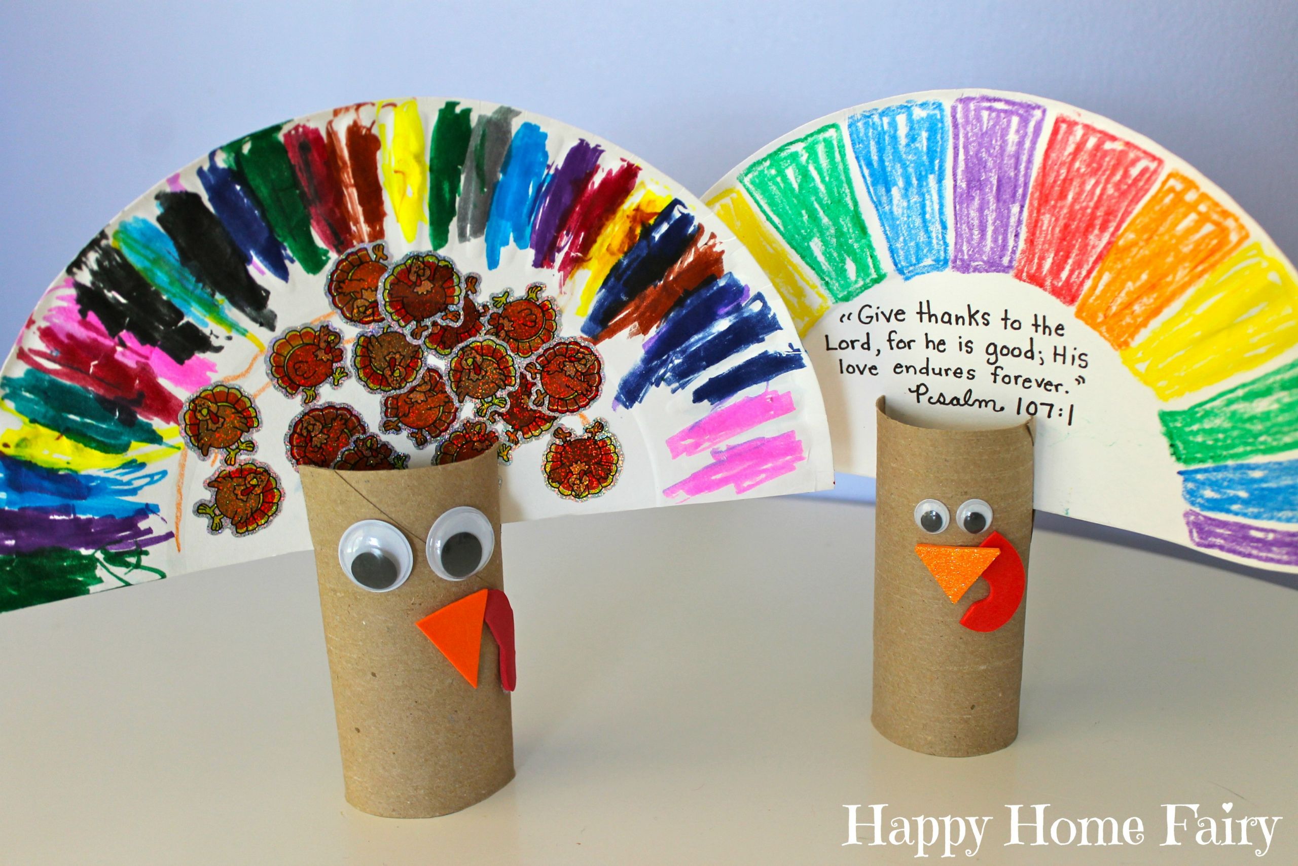 Easy Thanksgiving Crafts
 SUPER Easy Turkey Craft Happy Home Fairy