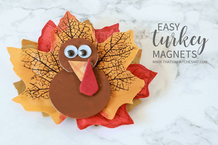 Easy Thanksgiving Crafts
 Turkey Magnets