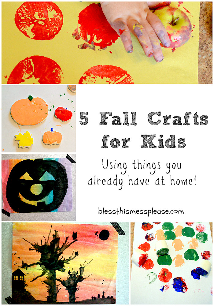 Fall And Halloween Crafts
 5 Fall Crafts for Kids Bless This Mess