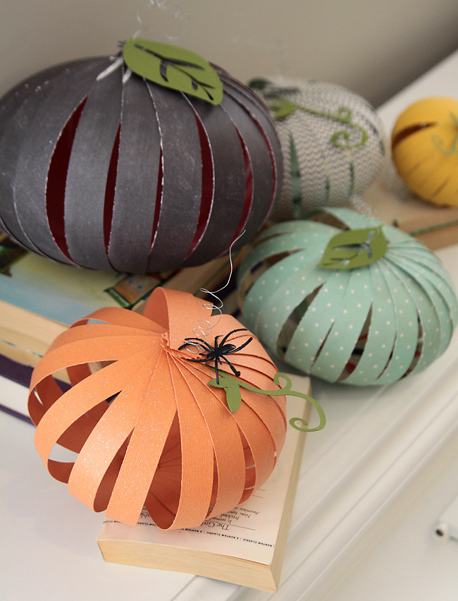 Fall Crafts To Make
 easy patterned paper pumpkins kids can do it  It s