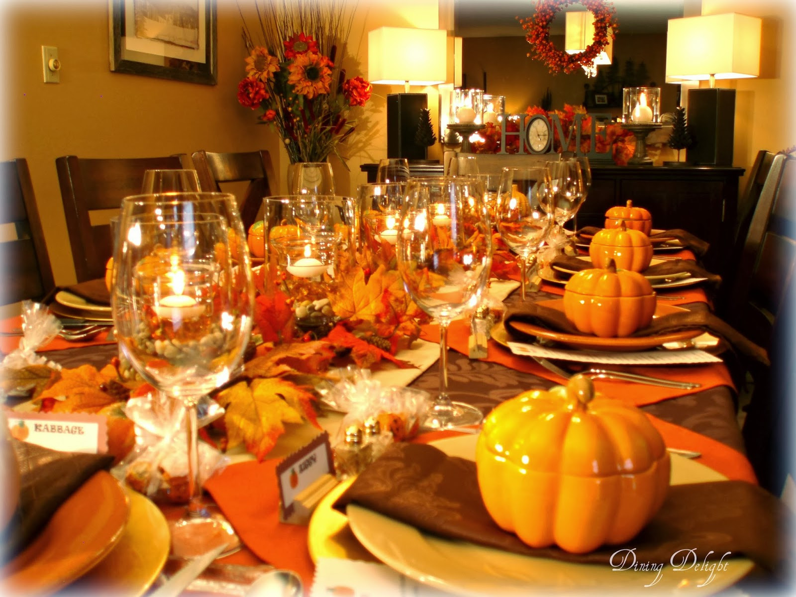 Fall Dinner Party
 Dining Delight Fall Dinner Party for Ten