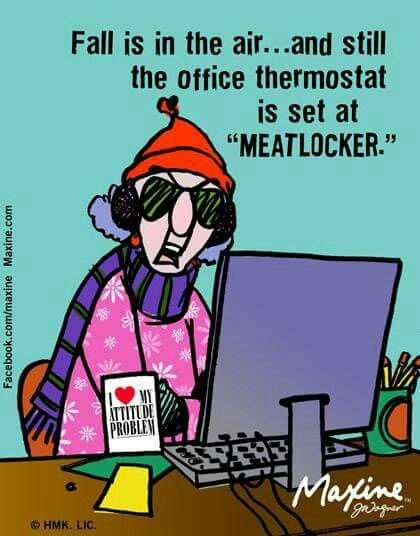 Fall Is In The Air Quotes
 Fall is in the air d still the office thermostat is