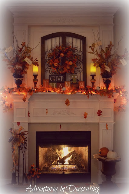 Fall Mantle Decorating Ideas
 Adventures in Decorating Our Fall Mantel