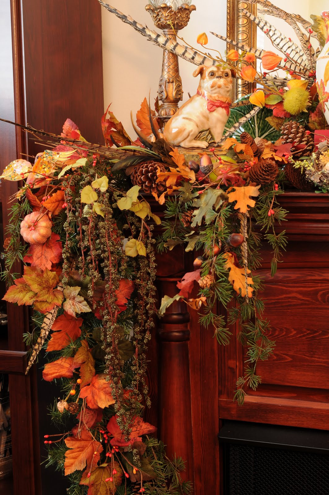 Fall Mantle Decorating Ideas
 Sweet Designs Fall Fireplace Mantel decorating