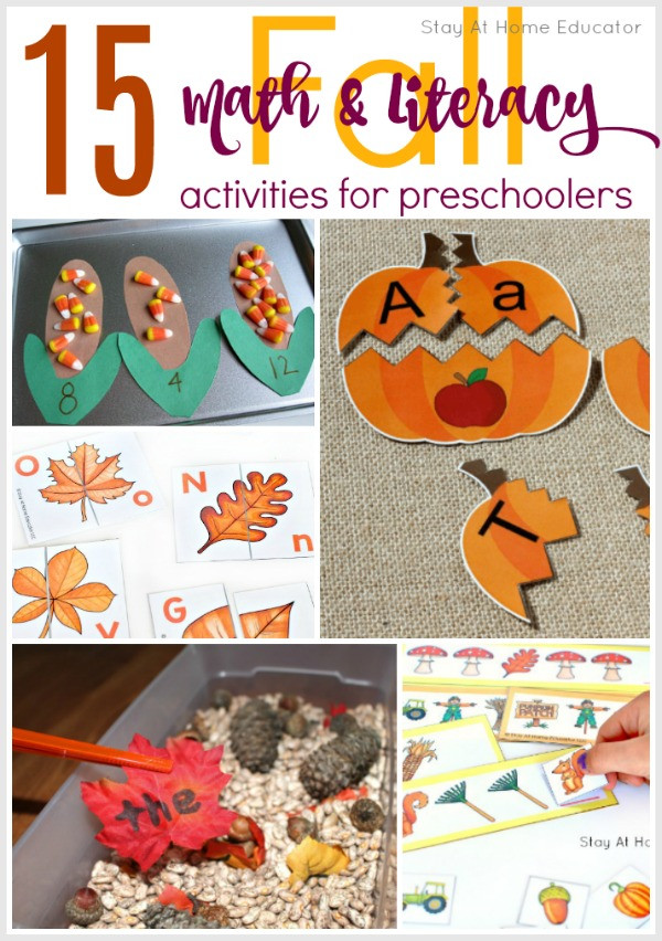 Fall Math Activities For Preschoolers
 15 Fall Literacy and Math Centers for Preschoolers Stay