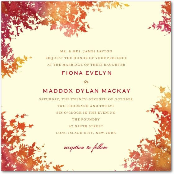 Fall Party Invitation Template
 17 Best images about Fall Wedding Invitations on Pinterest