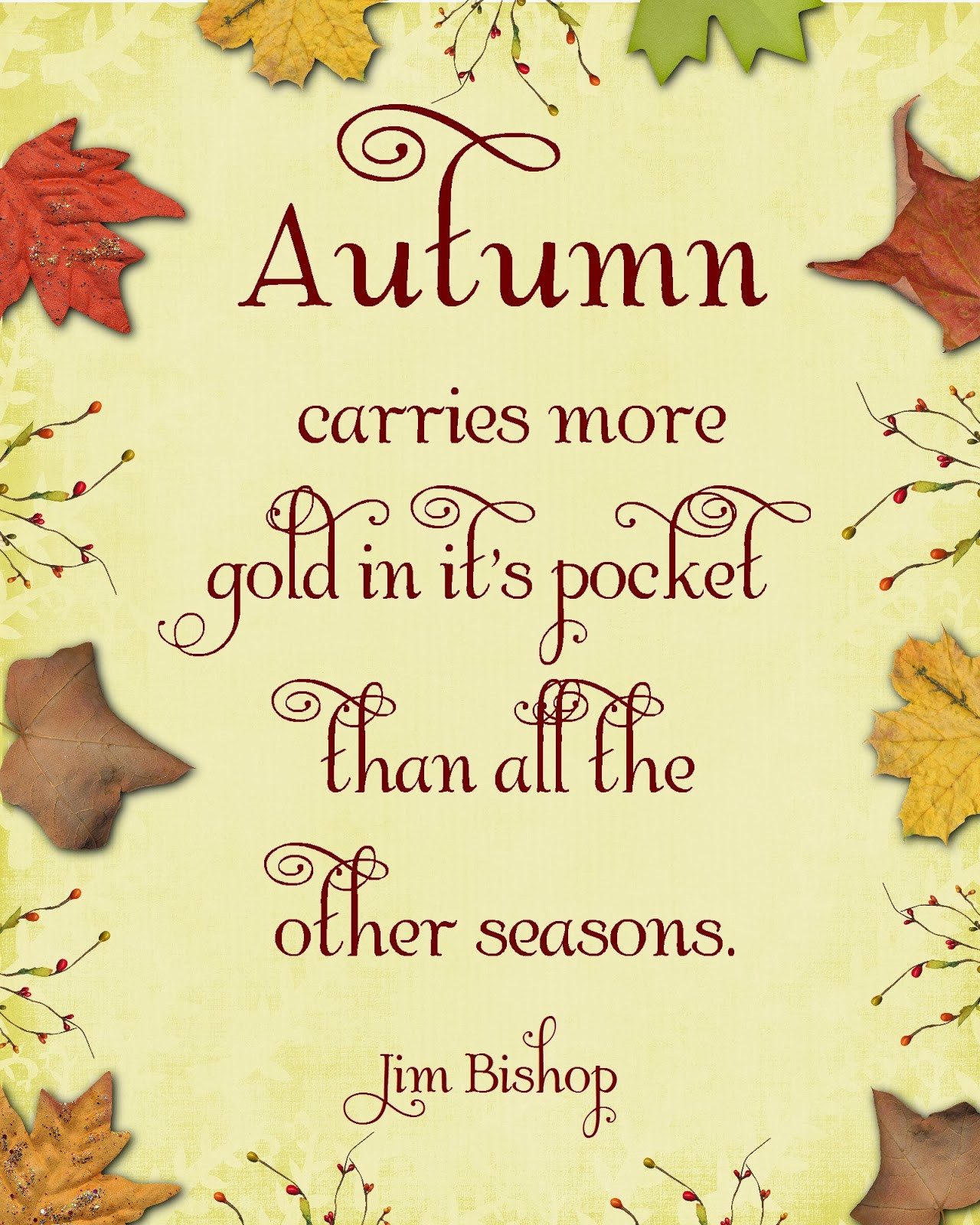 Fall Quotes
 Digital Designs Scrapbooking Falling leaves and Sweater