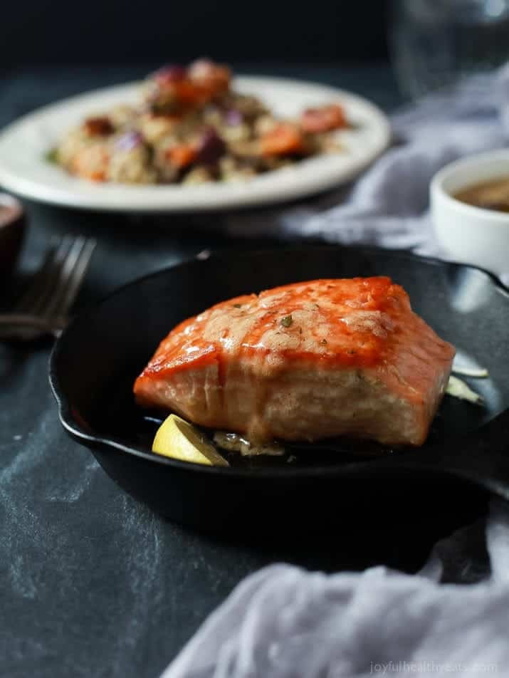 Fall Salmon Recipe
 Pan Seared Salmon with Sage Brown Butter Sauce