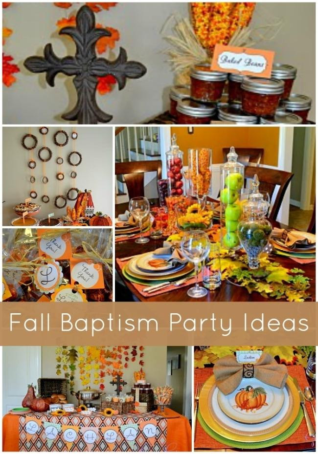Fall Themed Party
 11 Baptism and Christening Reception Party Ideas and