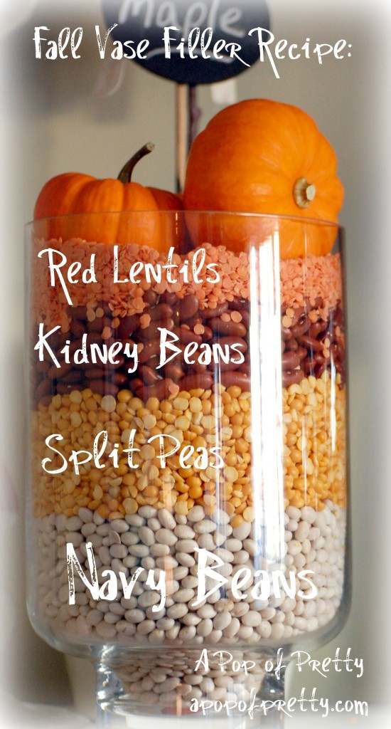 Fall Vase Fillers Ideas
 Do It Yourself Weddings Decorate with Beans