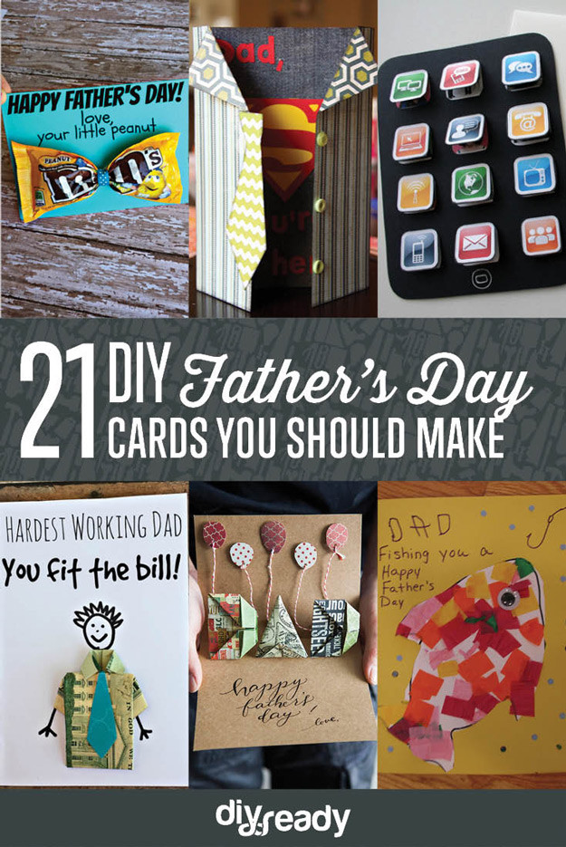 Fathers Day Diy Cards
 21 DIY Ideas for Father s Day Cards DIY Ready