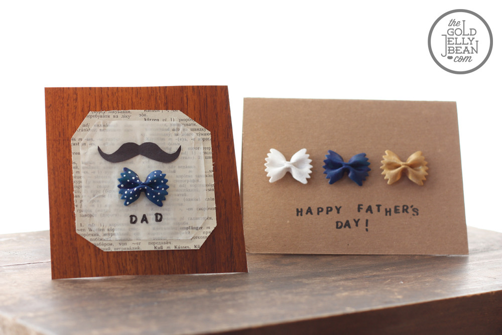 Fathers Day Diy Cards
 DIY Father’s Day Cards with Bow Tie Pasta