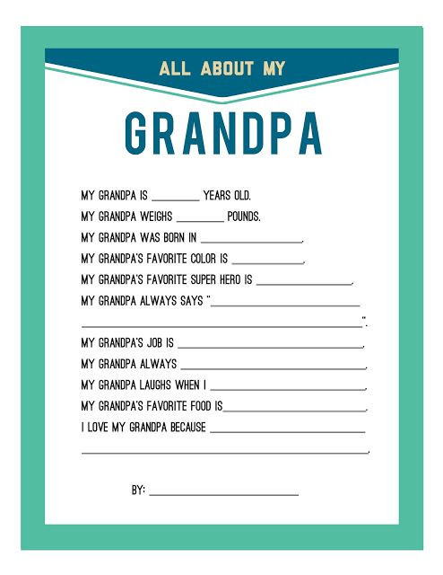 Fathers Day Gifts For Grandpas
 Fathers Day Printable awesome pics
