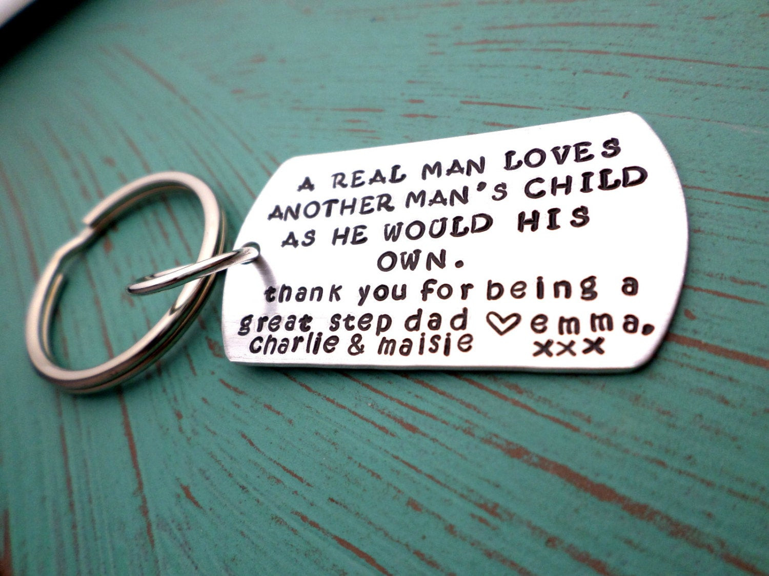 Fathers Day Gifts For Stepdads
 Step Dad Keychain Stepfather Gift Step Dad Gift Thank You