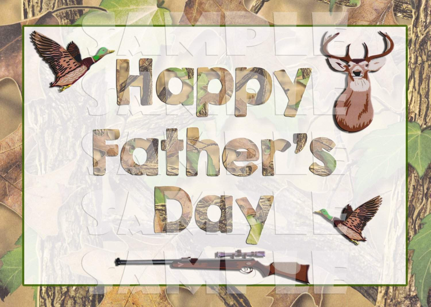 Fathers Day Hunting Gifts
 Camo Hunting Themed Father s Day Card Forever Fab Boutique