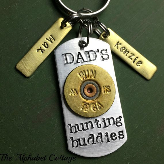 Fathers Day Hunting Gifts
 Dad s Hunting Bud s Keychain Bullet Keychain Keychain