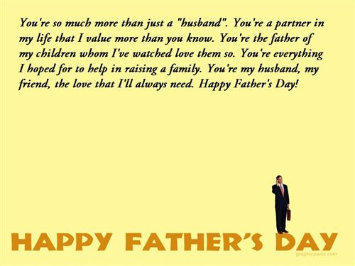 Fathers Day Quotes For Husband
 My Husband For Fathers Day Quotes QuotesGram