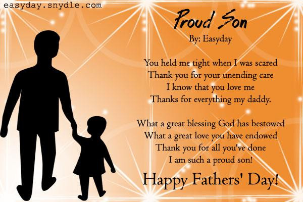 Fathers Day Quotes For Sons
 Fathers Day Poems Easyday