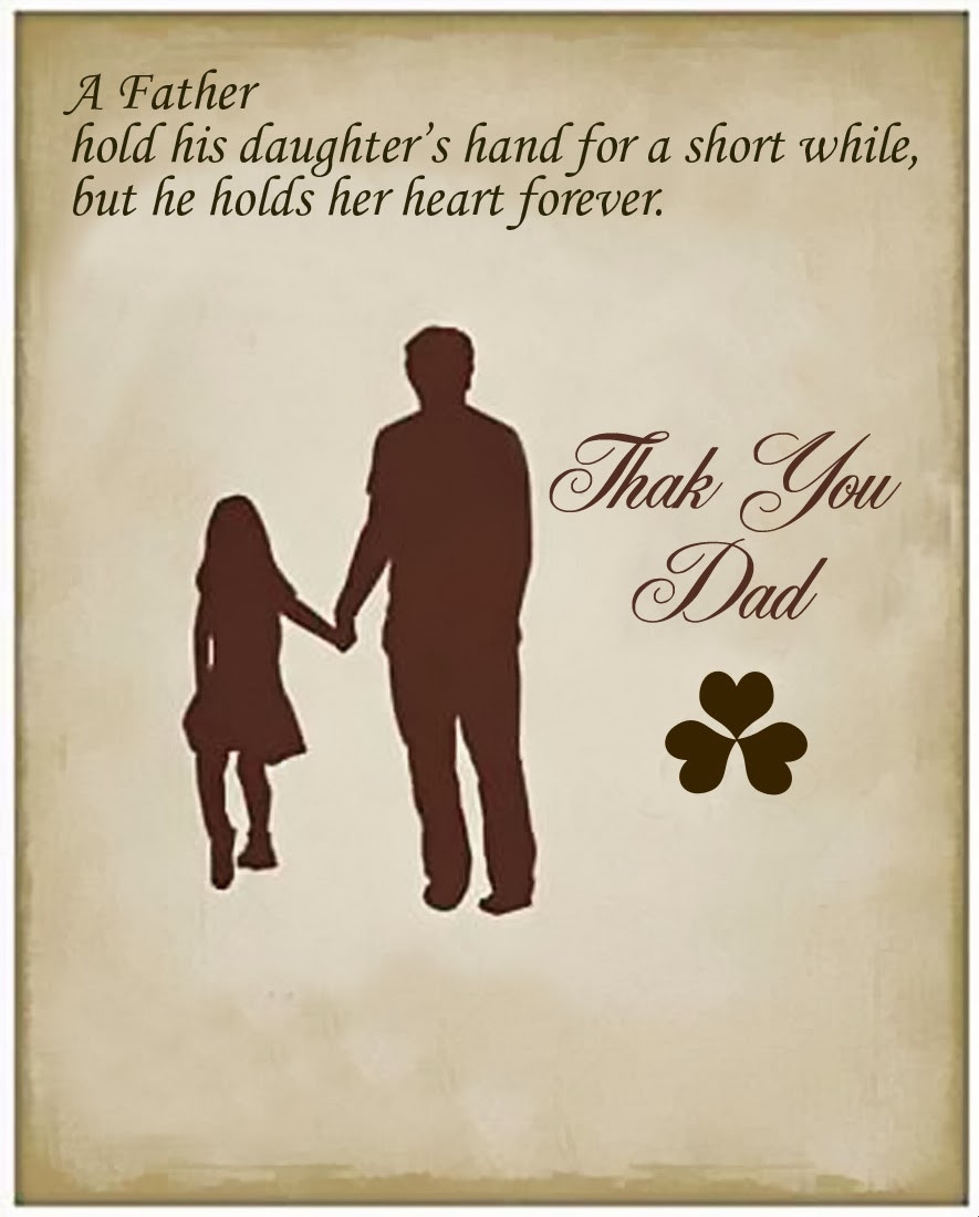 Fathers Day Quotes From Daughter
 Thank You Dad s and for