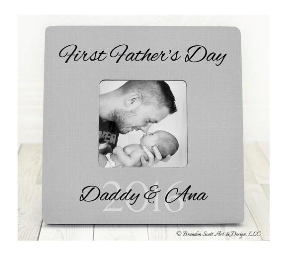 First Time Fathers Day Gift
 First Father s Day Gift Picture Frame Personalized Gift