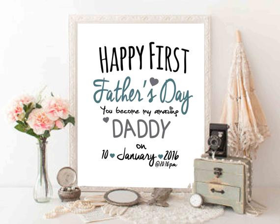 First Time Fathers Day Gift
 First Father s Day Printable First fathers day t