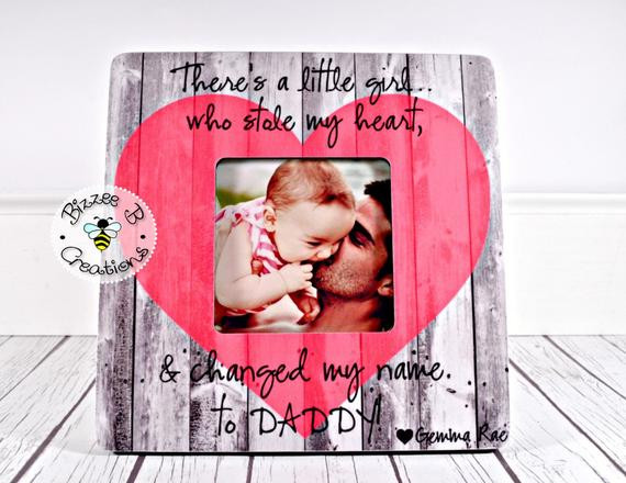 First Time Fathers Day Gift
 ON SALE New Daddy Picture Frame First Father s Day Gift