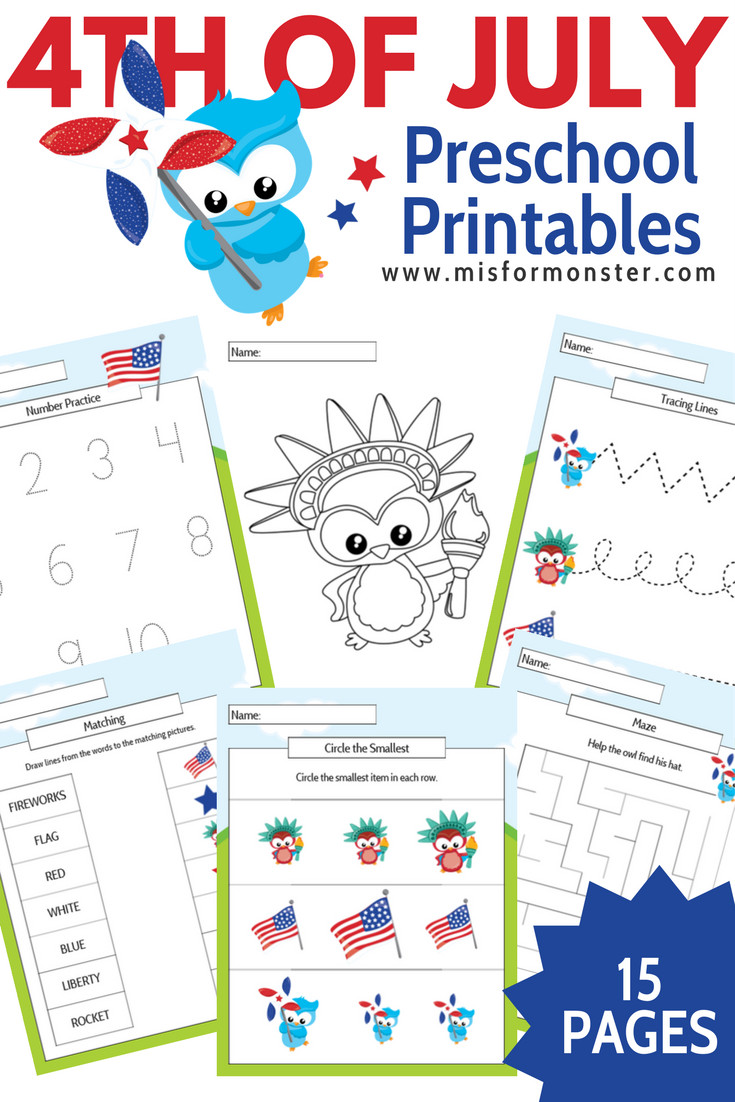 Fourth Of July Activities
 FREE Fourth of July Printable Activity Pack For Toddler