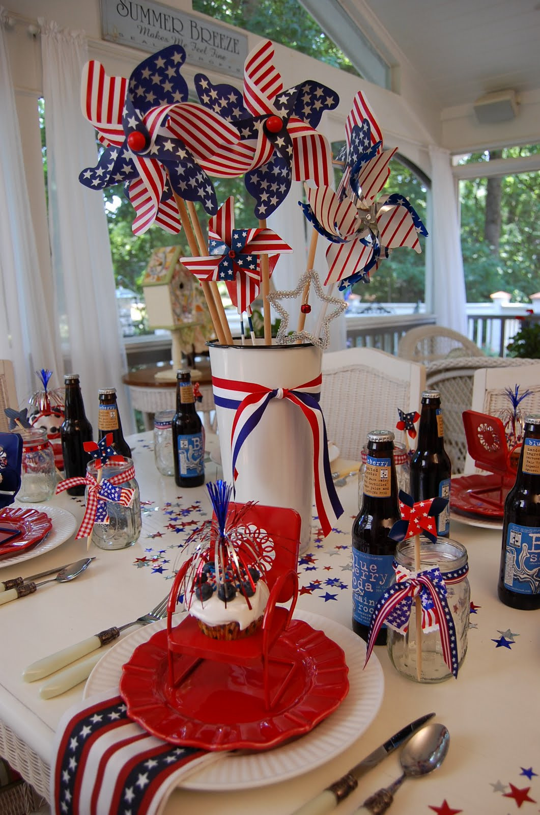 Fourth Of July Decor
 A Patriotic Celebration Table Setting