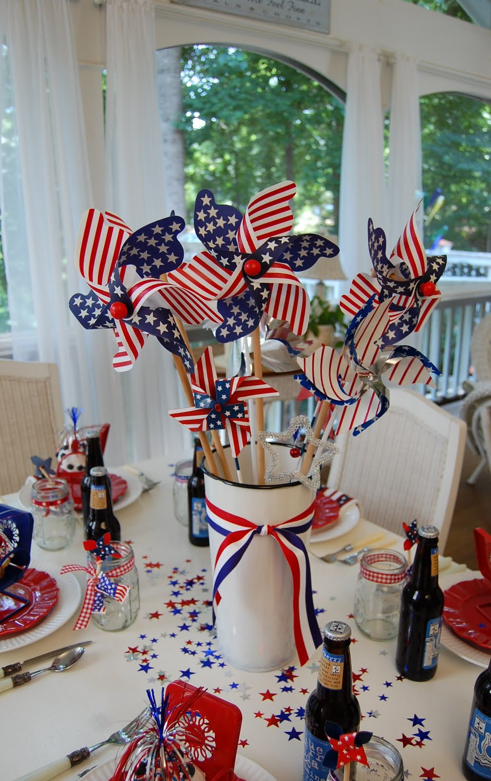Fourth Of July Ideas
 A Patriotic Celebration Table Setting