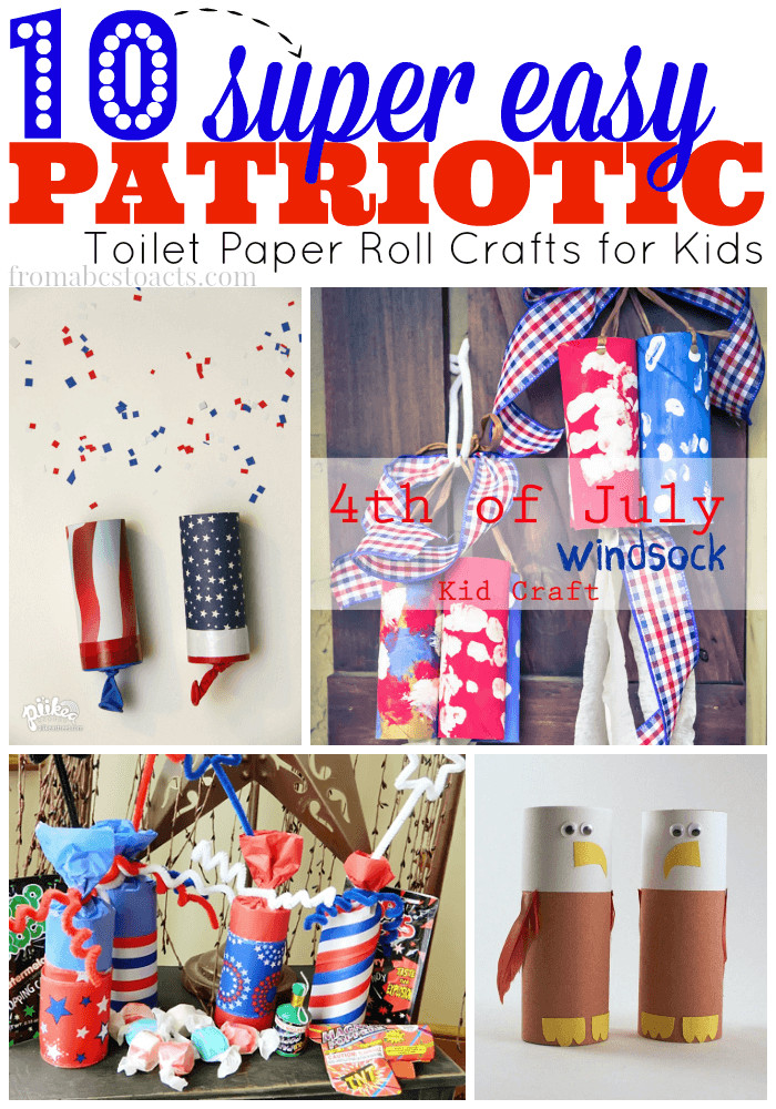 Fourth Of July Paper Crafts
 10 Super Easy Patriotic Toilet Paper Roll Crafts for Kids