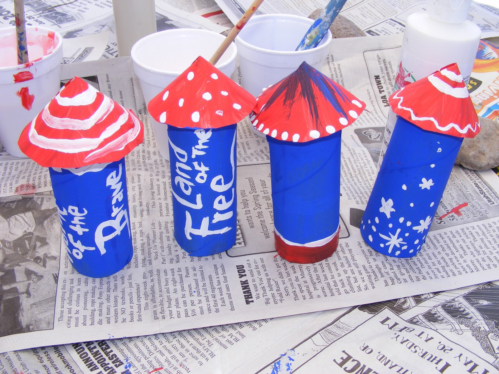 Fourth Of July Paper Crafts
 Preschool Crafts for Kids 4th of July Toilet Paper Roll