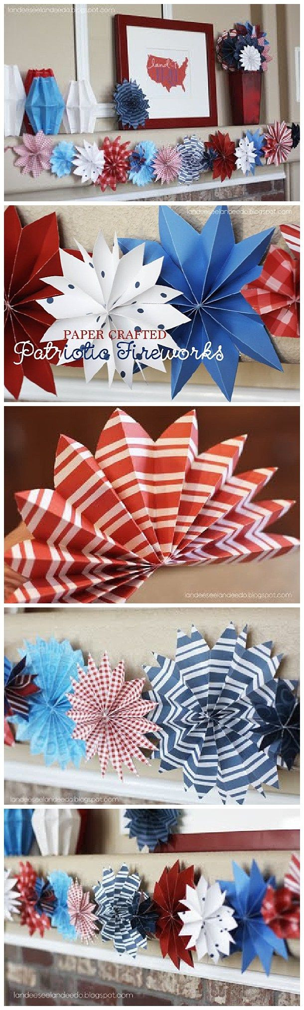Fourth Of July Paper Crafts
 Paper Fireworks