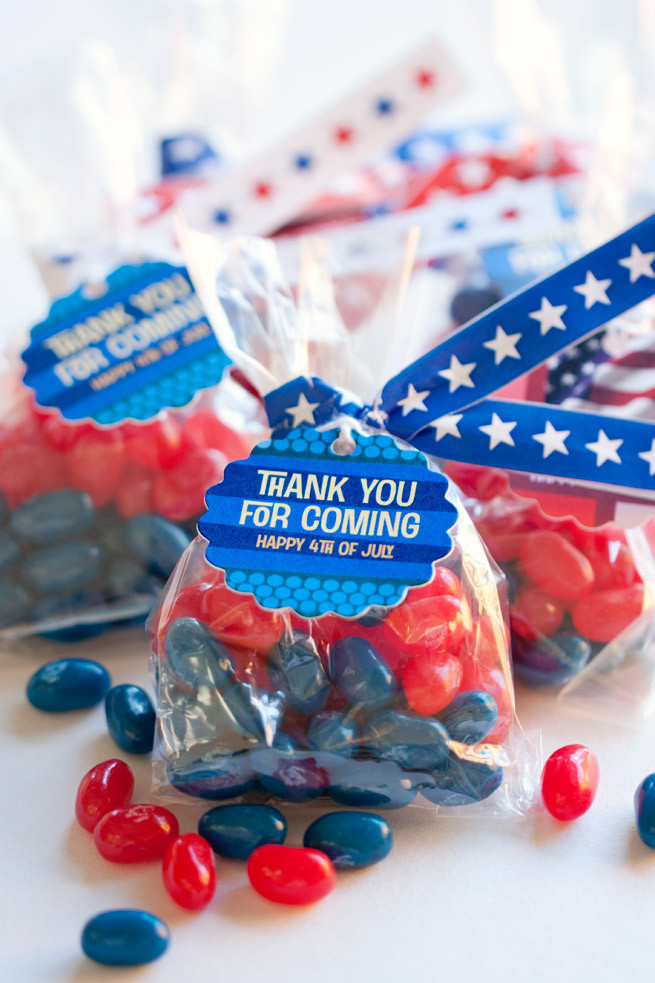 Fourth Of July Party Favors
 4th of July Candy Favors DIY Twist Ties Party Inspiration