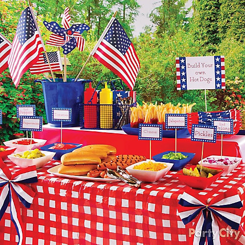 Fourth Of July Party
 Summer Hot Dog Station Idea Perfect 4th of July Food and