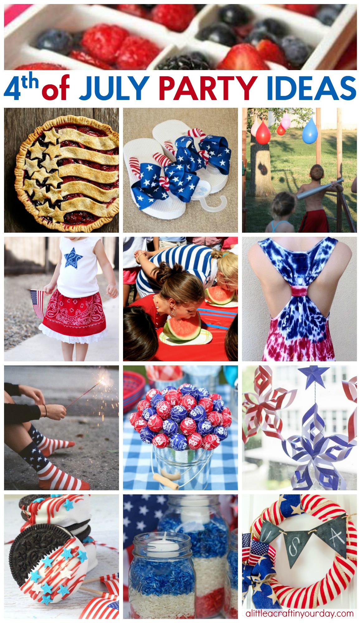 Fourth Of July Party
 44 Way Cool Fourth of July Party Ideas A Little Craft In