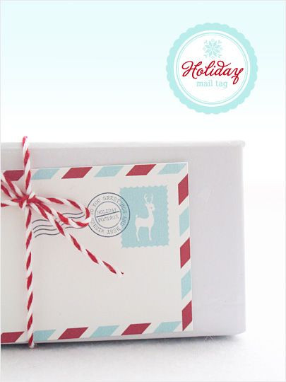Free Christmas Gifts By Mail
 Holiday Mail Stripes Gift Tag Pairing this with a