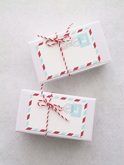 Free Christmas Gifts By Mail
 Mail Stripes Gift Tag