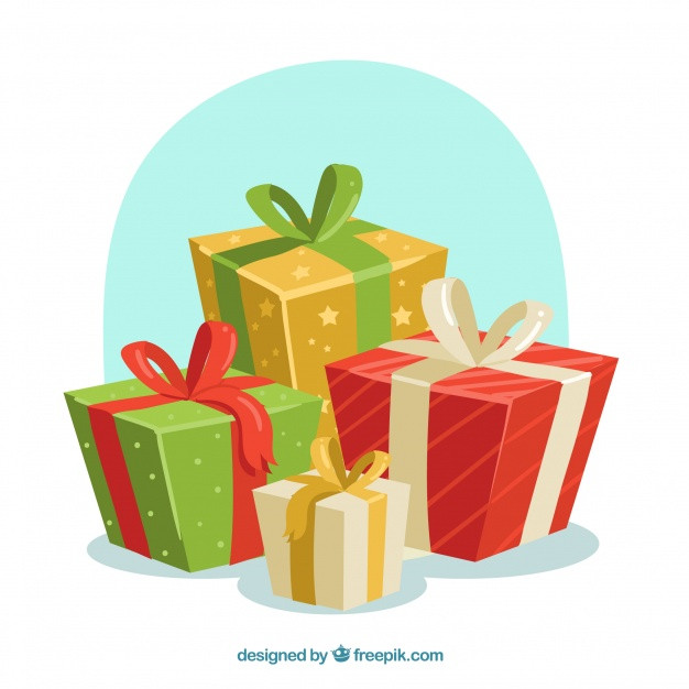 Free Christmas Gifts
 Christmas ts background Vector