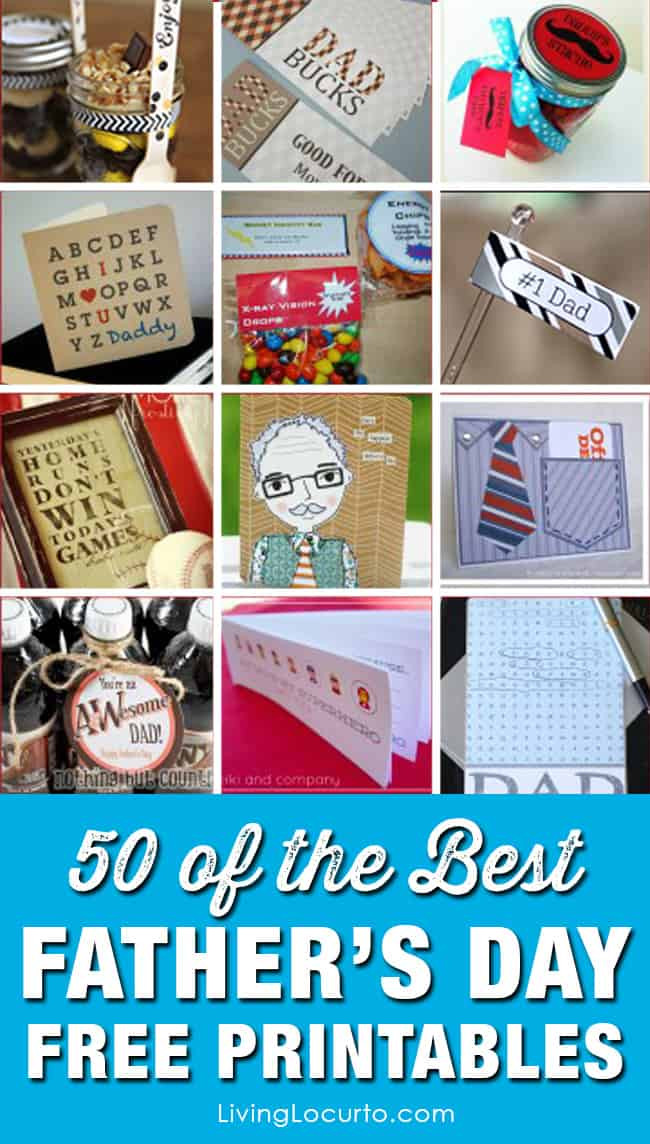 Free Fathers Day Ideas
 50 Father s Day Free Printables