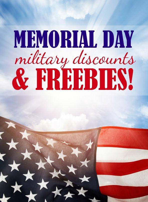 Free Food Memorial Day Military
 2015 Memorial Day Military Discounts & Freebies