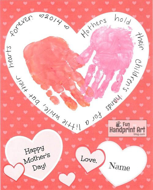 Free Printable Mothers Day Crafts
 Free Printable Mother s Day Handprint Craft