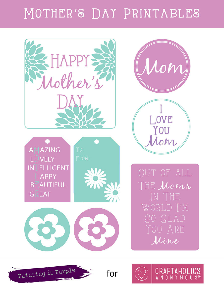 Free Printable Mothers Day Crafts
 Craftaholics Anonymous