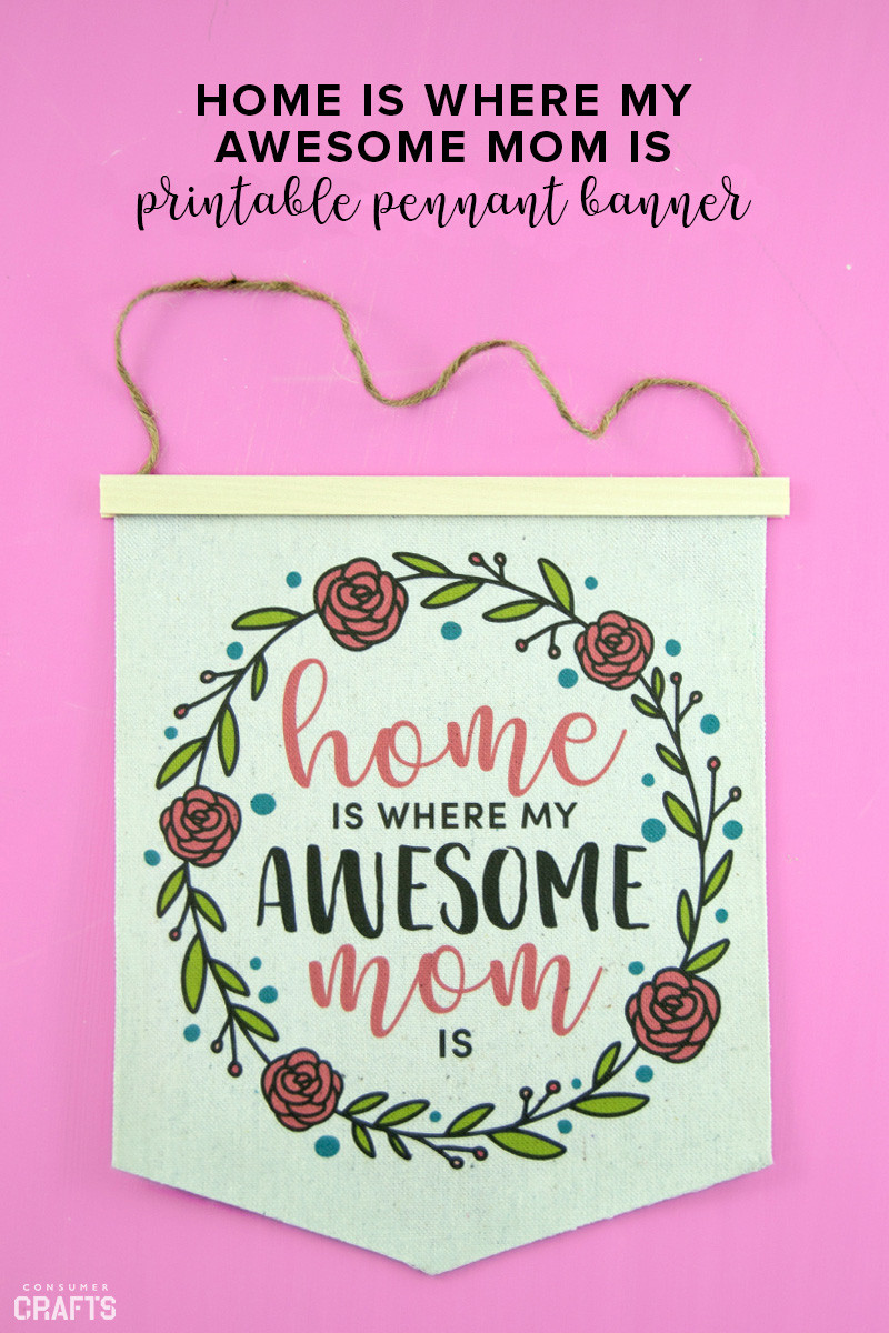Free Printable Mothers Day Crafts
 Free Mother s Day Printable Pennant Gift Consumer Crafts