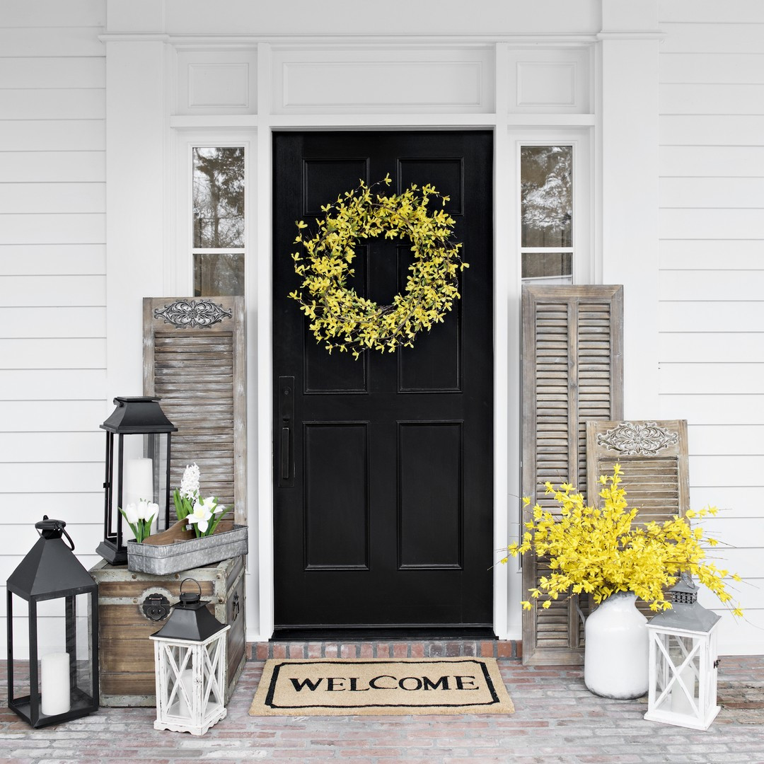 Front Porch Spring Ideas
 Pretty Spring Front Porch Decorating Ideas 3 echitecture