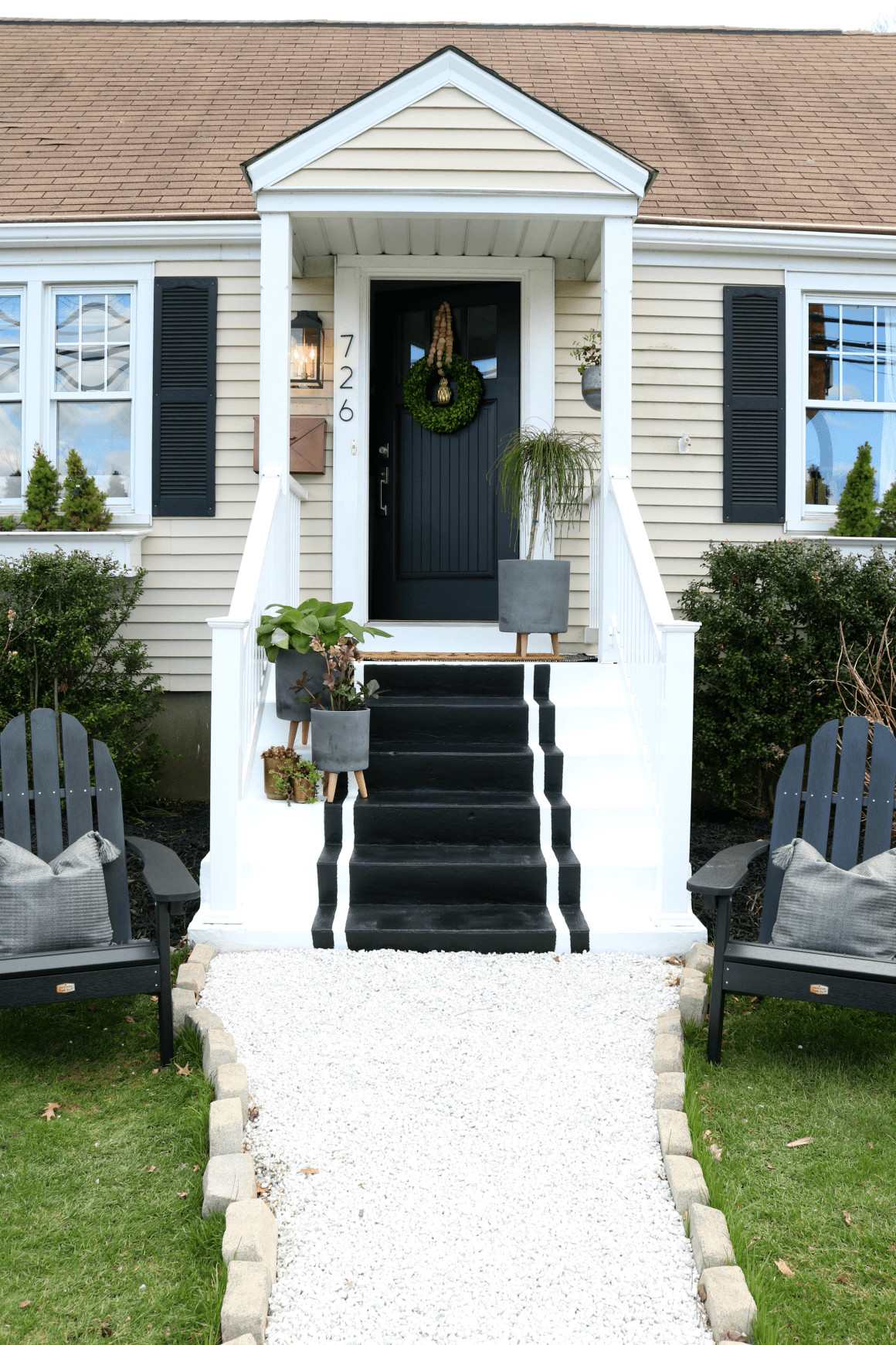 Front Porch Spring Ideas
 Front Porch Spring Reveal with Painted Steps Nesting