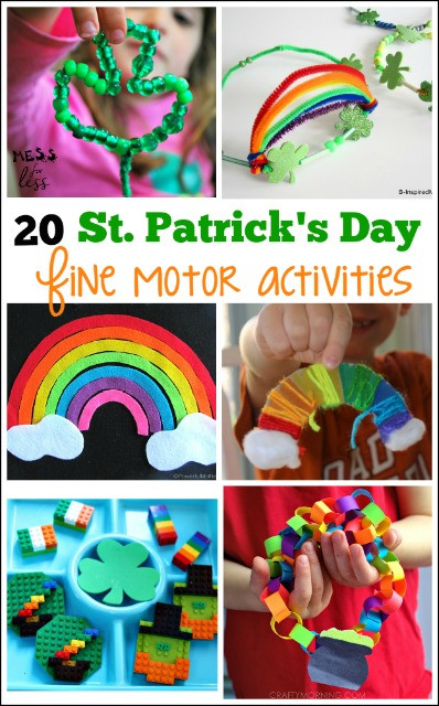 Fun St Patrick's Day Activities
 St Patrick s Day Kids Fine Motor Activities Mess for Less