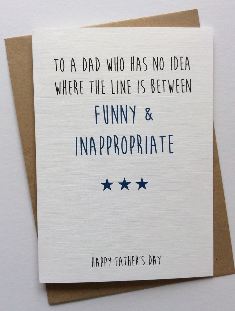 Funny Fathers Day Card Ideas
 Handmade Personalised Birthday Card Dad Funny