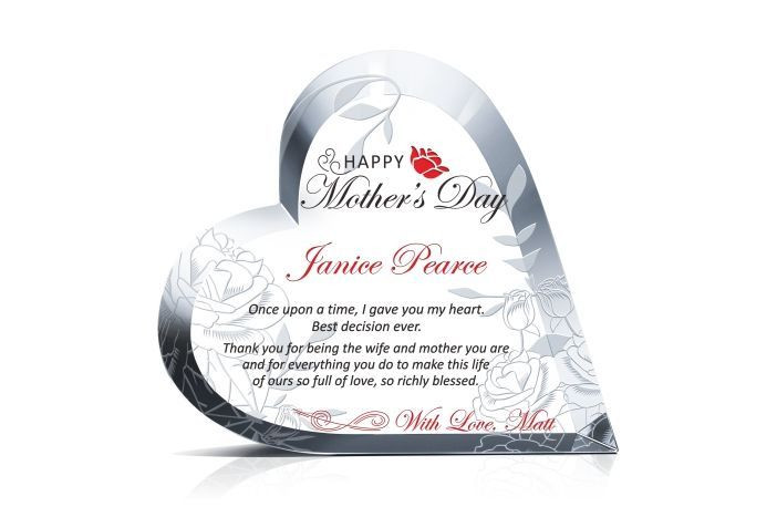 Gifts For Mother's Day
 Personalized Mother s Day Gift for Wife Crystal Central